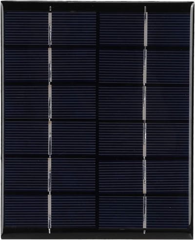 Zonnepaneel Lader - Energie Module - Thuisprojecten Opladen - Efficiënte Energieconversie - 13.5x11cm - Zwart