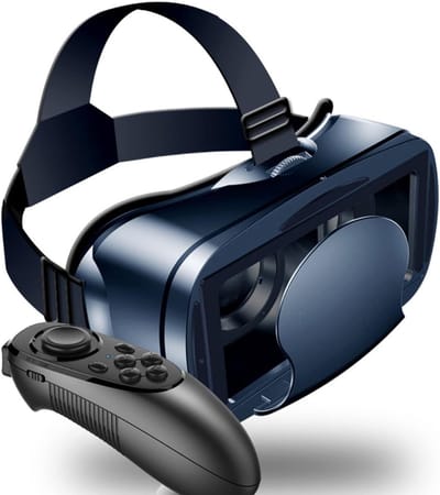 RONN® Virtual Reality Birl - VR Bril - VR Glasses - Android en iOS - Blauw- ‎‎ 26cm x 18cm x 12cm; 430 g
