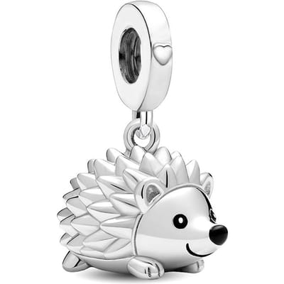 Koper Metaal Sneeuwvlok Egel IJsbeer Winter Serie Bedel Kralen Component Kralen Component Compatibel Met Doe-het-zelf Armband Hoge Kwaliteit white