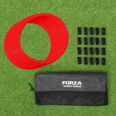 Agility Ringen Set - Sport Oefenringen - Sport Training - Veelzijdig Gebruik - 12 Stuks - Rood