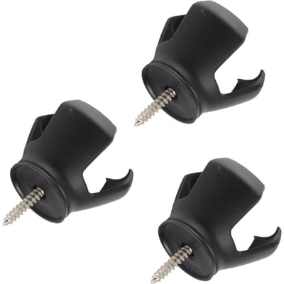 3 Stuks Golfbal 3-Tandige Handmatige Ophaaltool Zuignap Klauw Plukapparaat Accessoire voor Golfputter Grip black