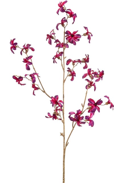 Emerald - Kunstbloem Forsythia 85cm fuchsia/goud - Kunstplant voor binnen