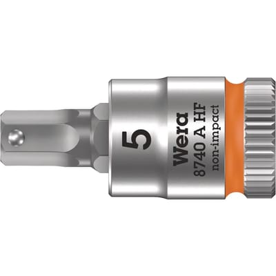 Wera 8740 A 05003332001 Inbus Dopsleutel-bitinzet Houderfunctie 3 mm 3 mm 1/4 (6,3 mm)