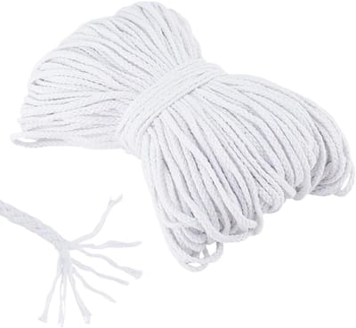 Dailygoods- Katoenen Touw 100 m - 5 mm Diameter - Trekkoord - Macramé Koord - Handwerk - Duurzaam Materiaal