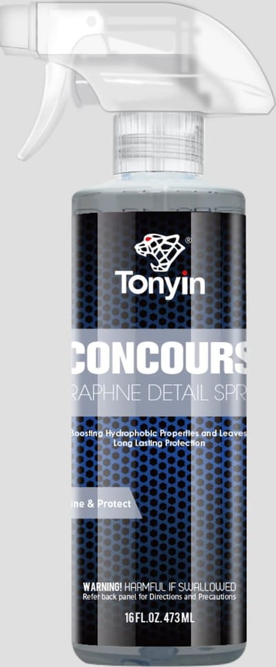 TONYIN | Concours graphene detail spray | beschermt & onderhoudt bestaande coating op auto | Hoogglans | Spraywax | 473ml | TC05A