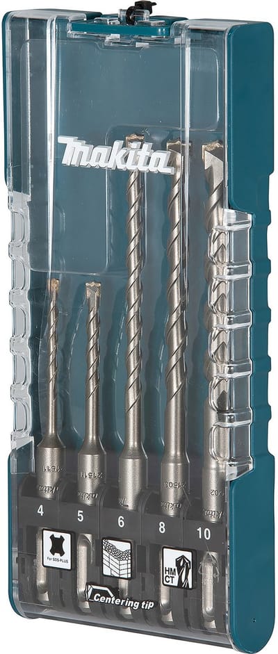 Makita E-15718 Drill Bit Set - For Concrete Bricks - 5 pieces