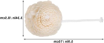 Katoenen Touw Vervangingsdiffuser voor Essentiële Olie met Geurige Bloem - Aromatherapie Decoratie voor Woonkamer, Slaapkamer en Kantoor