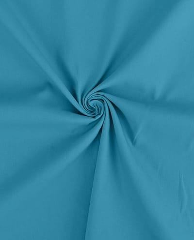 Poplin Katoen Uni Stof per Meter – Aqua Blauw – Glad & Stevig – 100% Katoen – Voor Kleding & Decoratie