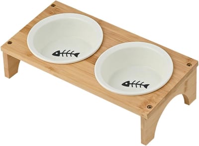 Verhoogde Hondenbakken - Voerstation Hond - Comfortabel Eten - Morsbestendig Ontwerp - 30 x 165 x 165 x 9 cm
