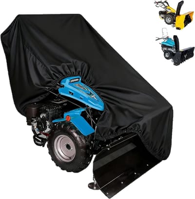 Afdekzeil voor sneeuwruimer - Waterdicht en UV-bestendig 210D polyester, met trekkoord en draagtas, 84 x 153 x 115 cm, perfect voor winterbescherming en weerbestendigheid