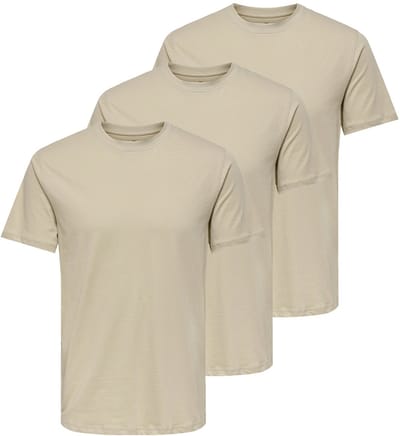Only & Sons Heren t-shirt 3 pack MAX