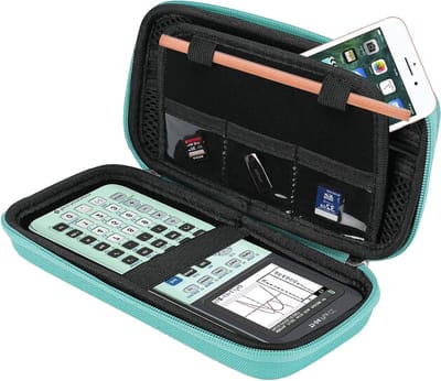 Duurzame en Beschermende Hard Case voor Grafische Rekenmachines zoals TI-84, TI-83 en TI-89 - Mint Groen