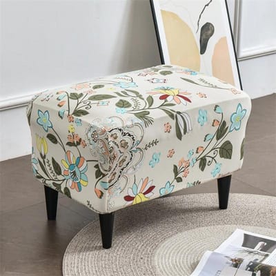 Bloemen Gedrukt Vleugelstoelhoes Stretch Spandex Fauteuilhoezen Modern Afneembaar Relax Bankhoes Meubelbeschermhoes