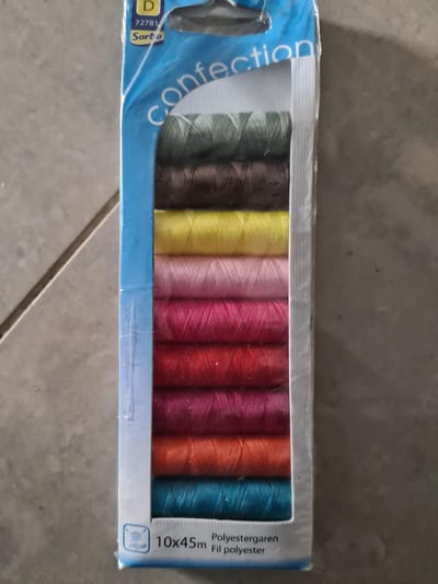 Sorbo Polyestergaren 10 x 45m - garenset naaigaren - assorti 10 kleuren