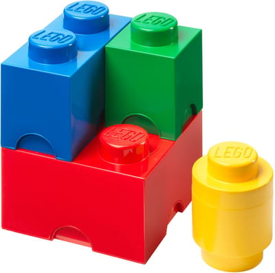 Opbergbox Brick, Opbergdozen, Set van 4 Stuks, Polypropyleen - LEGO
