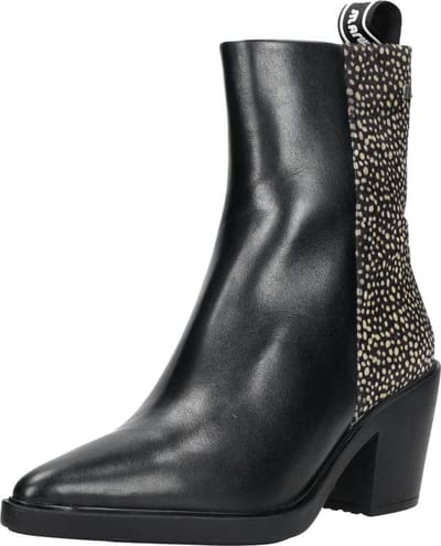 Maruti - Gisele Enkellaarsjes op hak Pixel - Black/Pixel Black - 36