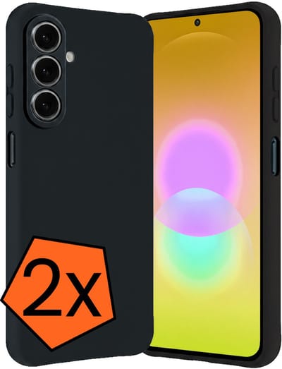 Hoes - 2 Stuks - Geschikt voor Samsung Galaxy A27 - Sterk & Shockproof - Case Siliconen - Back Cover - Telefoon Hoes - Donkerblauw