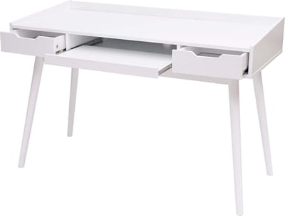Bureau MCW-A70b, bureau computerbureau, MDF 120x55cm ~ wit