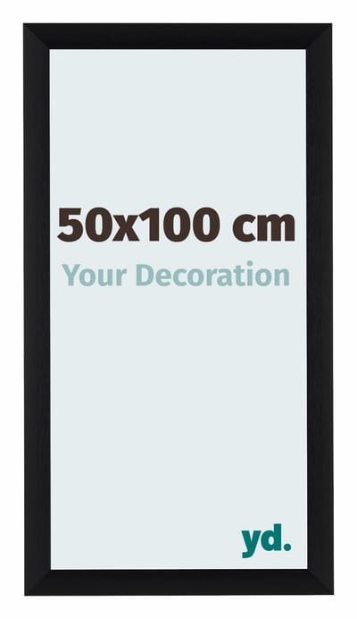 Your Decoration - Fotolijst 50x75 cm - Aluminium - Zwart Geborsteld - Tucson