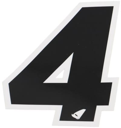 Autocollant stickers UFO pour Auto Numero 4 noir 130x100mm Neuf
