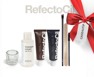 RefectoCil Wimper- en Wenkbrauwverf Kit – Zwart & Natuurbruin – 2 Kleuren – Met Oxidant