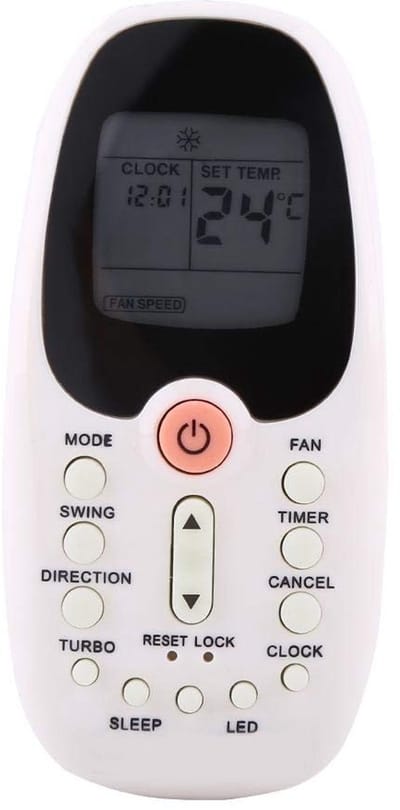 Dailygoods - Airconditioning afstandsbediening - Vervangingsmodel - Wit - Voor Komeco - Efficiënt en gebruiksvriendelijk - Geschikt voor R06/BGE, R09B...