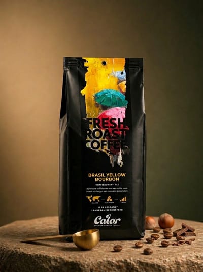 Calor Brasil Yellow Bourbon - Koffiebonen 1 kg - 100% Arabica - Mild