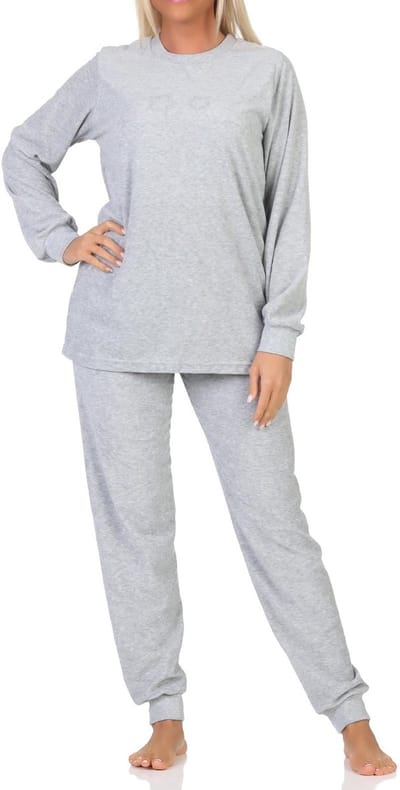 Normann badstof pyjama voor dames Loungewear met sterrenmotief - ook in oversize