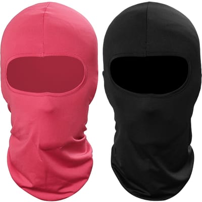 Lot de 2 masques balaclava pour hommes et femmes - Masque de ski - Protection UV - Écharpe coupe-vent pour moto, snowboard, ski - Usage pratique