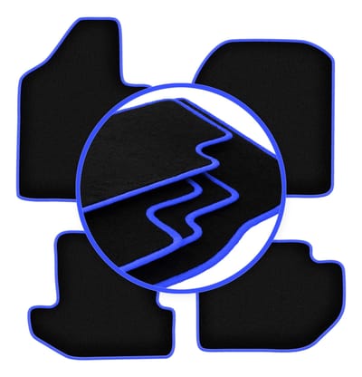 CARLUX-BLUE automatten voor: Suzuki Samurai off-road (1981-1998)