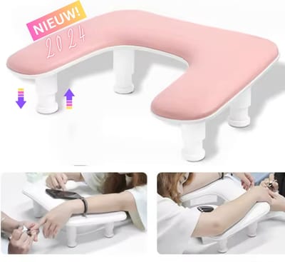Armsteun - Nagel armsteun - Hand armsteun kussen -Manicure Nagelstyliste -Roze Manicure kussen - Armsteun-Nagelkussen-Manicure Handkussen-Handkussen-Manicure Tafel voor Nagelstudio-Nagelverzorging-Acrylnagels-Gelnagels-Gellak-Schoonheidsspecialiste
