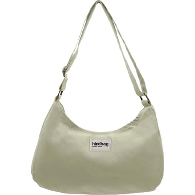 Hindbag handtas Rosa kleigroen - biologisch GOTS katoen - Crossbody