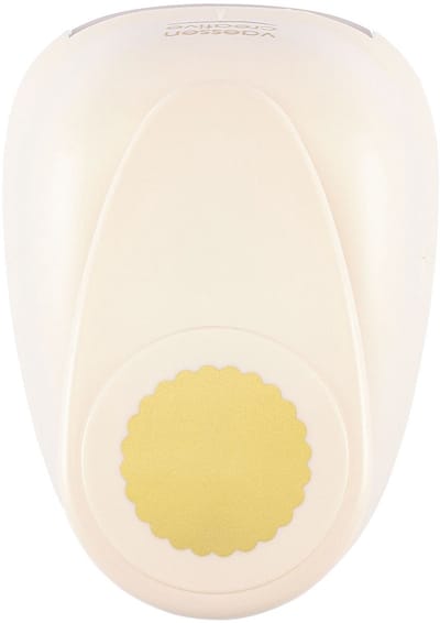Vaessen Creative Pons - Figuurpons - Cirkel Geschulpt - Ø 6,3 cm