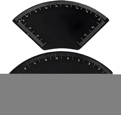 Wenkbrauwmeter 2 stuks - Meetinstrument Sjablonen - Wenkbrauwen Vormgeven - Nauwkeurig Symmetrisch - 8 8 x 5 5 cm - Transparant