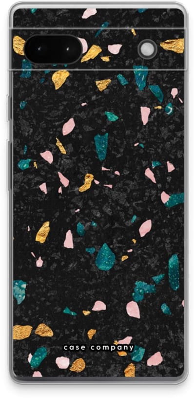 Case Company® - Hoesje geschikt voor Google Pixel 6a hoesje - Terrazzo N°10 - Soft Cover Telefoonhoesje - Bescherming aan alle Kanten en Schermrand
