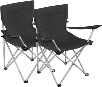 By shayne - Campingstoelen - Set van 2 - Klapstoelen met armleuningen