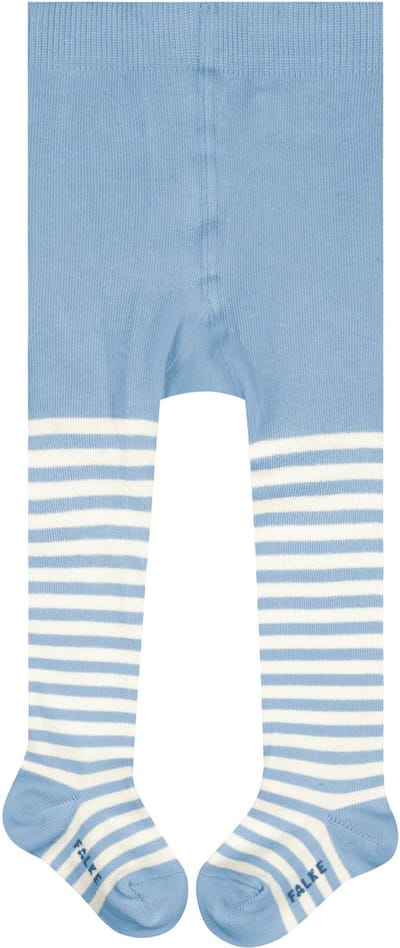 FALKE Stripe versterkt huidvriendelijk katoen panty baby blauw - maat 62-68