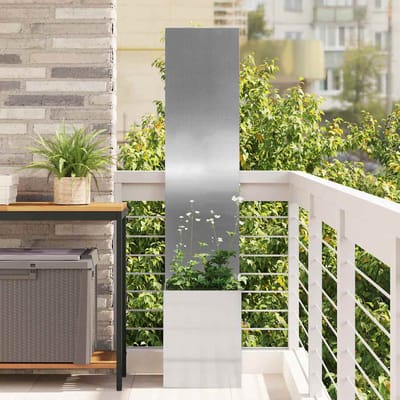 vidaXL - Tuin - Privacy - Scherm - Fretwerk - Zilver - 32 - x - 32 - x - 150 - cm