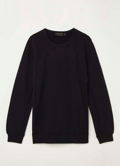 In Gold We Trust The Reakwon sweater met backprint en logo - Zwart - Maat 152