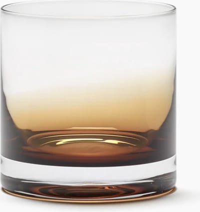 Zuma whiskyglas amber by Kelly Wearstler - set van4
