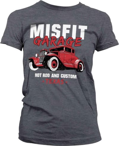 Misfit Garage Dames Tshirt -S- Hot Rod & Custom Grijs