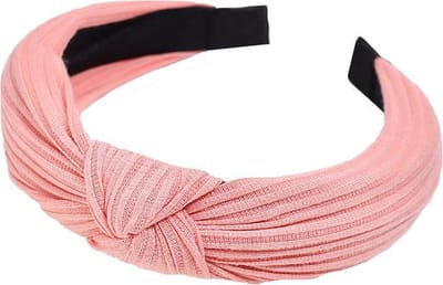 Knitted Diadeem / Haarband | Lichtroze | Katoen | Fashion Favorite