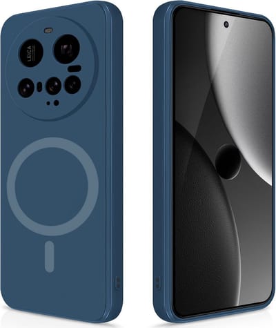 Stravo Hoesje Geschikt voor Xiaomi 15 Ultra – Siliconen Cover Hoes met MagSafe – Slank & Lichtgewicht – Schokbestendig – Anti-Fingerprint – Siliconen Case voor Xiaomi 15 Ultra - Blauw