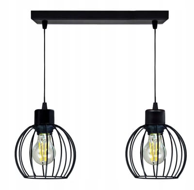 Hanglamp Metall Zwart Dradbol 3x 3x 27