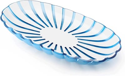 Organizer Tray Dienblad dienblad ovaal dienblad multifunctioneel klepblad woondecoratie Keuken Decor(B)