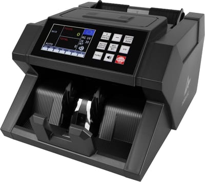 Geldtelmachine - Biljet Teller - Snel Geld Tellen - 6-voudige Detectie - 900 Biljetten/Min - Zwart