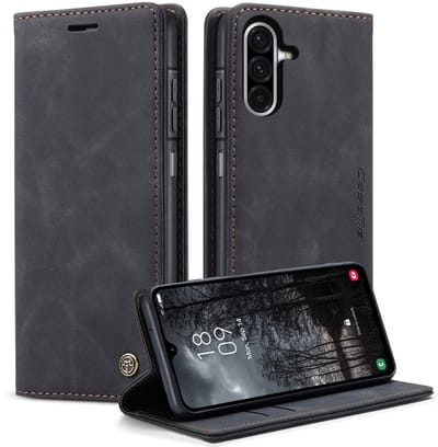 CaseMe Hoesje - Geschikt voor Samsung Galaxy A17 Hoesje - CaseMe 013 Book Case - Zwart
