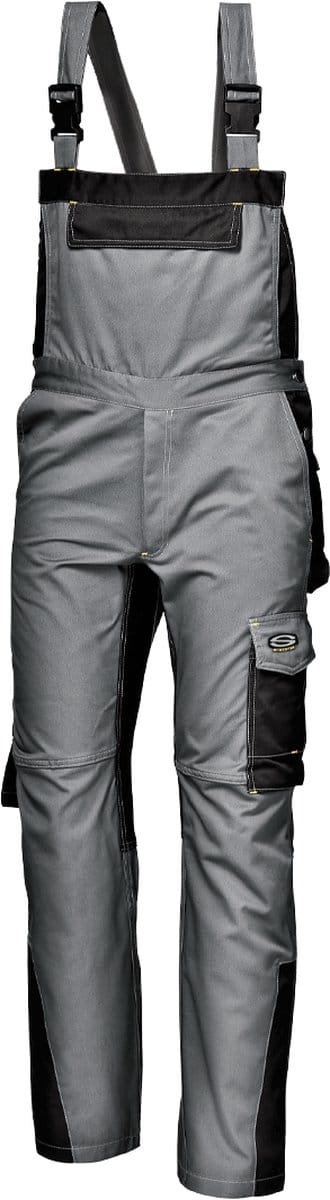 SIR SAFETY FUSION MAS Werkbroek HEREN Veiligheidsbroek Leigrijs Zwart - Met Kniezak - Met Hamerlus - Met D ring