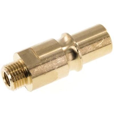 Messing DN 12 Luchtkoppeling Insteeknippel G 1/4 inch Buitendraad