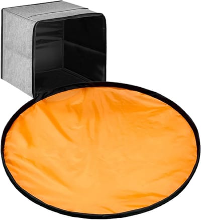 Speelgoed Opbergbox - Opbergmand Speelgoed - Kinderkamer Opruimen - Inclusief Speelmat - 38 liter - Grijs